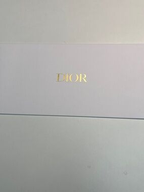 Dior white gold logo Envelope Gift Receipt Holder folding card 23.5/11cm